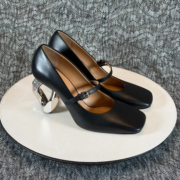 JW Anderson Chain Heel Pump Black Calf - Picture 5 of 11